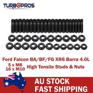 Colector de escape de alta resistencia y kit completo de pernos turbo para Ford Falcon XR6 Barra - Imagen 1 de 5