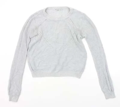 Camiseta Brave Soul feminina cinza gola redonda mistura de poliéster tamanho 14 - Imagem 1 de 4