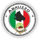 Abruzzo Italy Round Vinyl Sticker / High Resolution Quality Waterproof