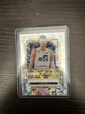 2022-23 Contenders Walker Kessler ROY Cracked Ice 10/25🔥🔥🔥📈 - Image 1 of 2