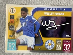 Topps Match Attax Champions League 21/22 Signature Style 440  Wesley Fofana - Picture 1 of 1