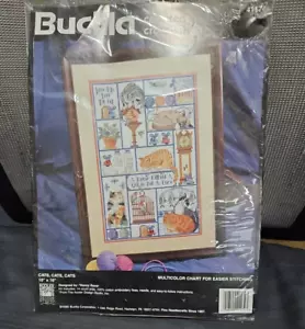 Bucilla Counted Cross Stitch Cats Cats Cats #41174 10" x 16" NIP - Picture 1 of 5