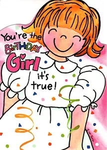 Happy Birthday Very Special Girl Eva Szela Greeting Card - Picture 1 of 3