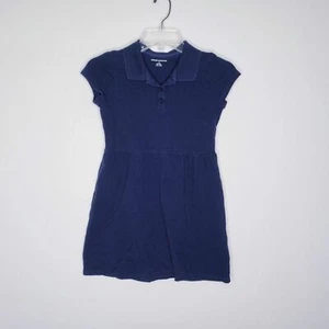 Amazon Essentials Girls Short Sleeve Navy Uniform Dress Size Large - Picture 1 of 8