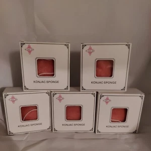 5 X Boxed Konjac Sponge Korean Exfoliation BNIB - Picture 1 of 4