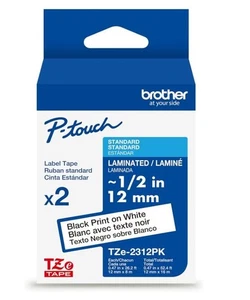 Brother International TZE2312PK Tze Nastri per Etichettatura Laminati Adesivi Standard, - Foto 1 di 1