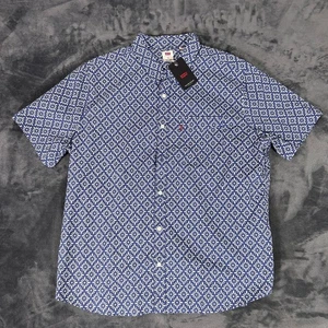 Levi­s Men's 2XL Standard Fit Short Sleeve Button Up Shirt Floral NWT - Picture 1 of 8