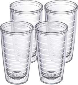 Homestead Choice 16Oz Insulated Tumblers Plastic Keeps Drinks Cold & Hot, 4Pack  - Picture 1 of 14
