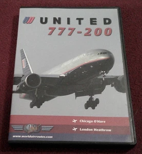 United 777-200: Chicaco O'Hare to London Heathrow DVD air route - Picture 1 of 3