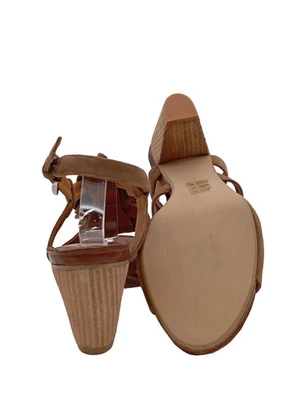 JETTE Sandalias de tacón alto Mujeres Sandalias de tacón Talla EU 39 marrón - Imagen 1 de 4