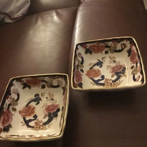 2 x Freimaurer Eisenstein blau Mandalay Schmuckstück / Süßigkeitenschalen 10,5 cm x 10,5 cm x 4 cm - Bild 1 von 4