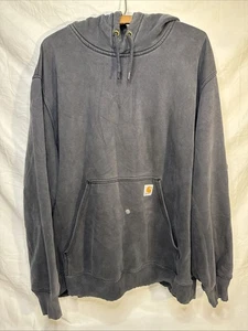 Carthartt Hoodie Men's 2XL Original Fit Heavyweight Rain Defender Great Fade - Picture 1 of 17