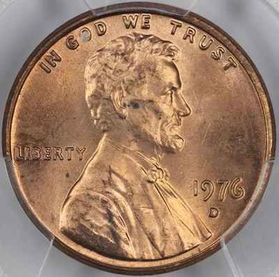 1976-D PCGS MS64RD Lincoln Cent 50863867 - Image 1 of 3