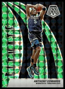 2023-24 Panini Mosaic #19 Anthony Edwards Elevate Mosaic Green - Picture 1 of 2