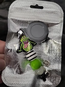 Mulinello distintivo Ghostbusters Slimer - Foto 1 di 3