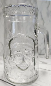 Anchor Hocking Glass Mug w/Handle, Decorative Lady Liberty Collectable, 1985 - Picture 1 of 9