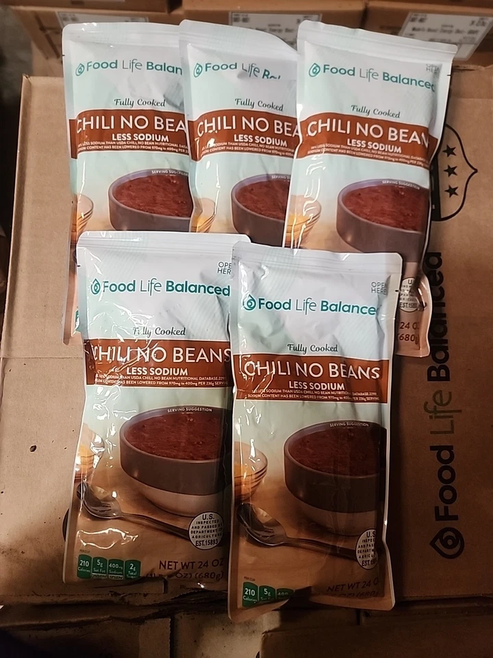 5 - GRANDE 24 OZ, menos sodio MRE BB 2027 CHILE (SIN FRIJOLES) vida alimentaria equilibrada MRE Foto 1 de 1