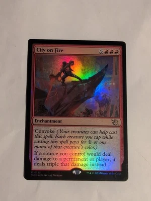 City on Fire March of the Machine Foil NM!!! - Image 1 of 2