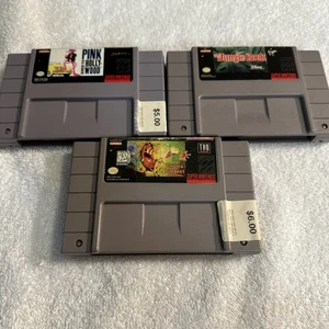 LOTE SNES - Pantera Rosa, Timón y Pumba y el Libro de la Selva. Lote de 3 carros. Probado - Imagen 1 de 8