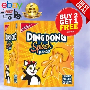 Hilal Ding Dong Splash Mango Bubble Gum Box 50Pcs (Buy 2 Get 1 Free) - Picture 1 of 5