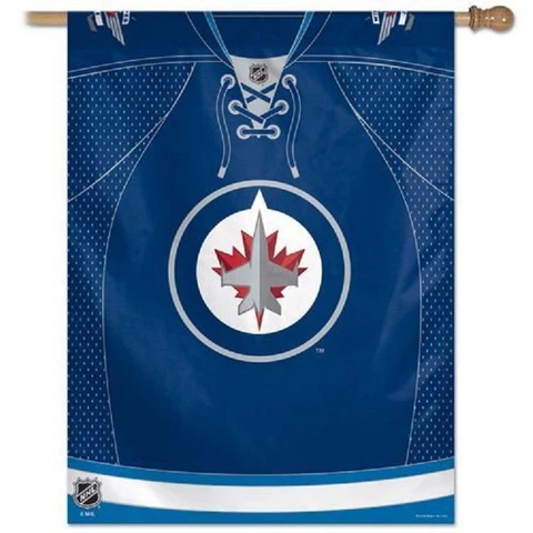 Winnipeg Jets Vertical Banner [NEW] NHL Flag Yard House Sign Outside Cave Cover