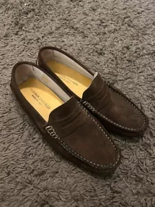 Mens Pierfrancesco Neri Italian Made Genuine Suede Shoes Size 9 EUR43 - Picture 1 of 6
