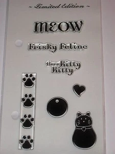 WORDS LIMITED EDITION "CLASSY CAT" #81015 MEOW, FRISKY FELINE, HERE KITTY KITTY - Picture 1 of 2