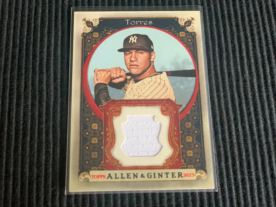 2023 TOPPS ALLEN GINTER GLEYBER TORRES *GAME JERSEY RELIC*  YANKEES - Image 1 of 1