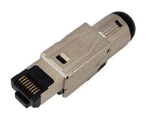 CAT8 RJ45 Network LAN Ethernet Shielded Plug Connector 2000MHz Toolless - Afbeelding 1 van 4