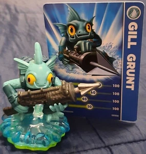 Skylanders SPYRO'S ADVENTURE Figur Figur: GILL GRUNT mit STATISTIKKARTE - Bild 1 von 4