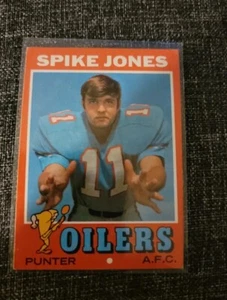 1971 Topps Football #64 Spike Jones RC Houston Oilers - Bild 1 von 1