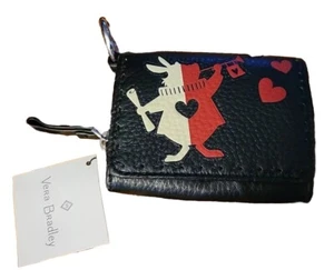 Portafoglio in pelle RFID DISNEY Vera Bradley Alice nel Paese delle Meraviglie Coniglio Mallory - Foto 1 di 5