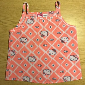 Hello Kitty Pink Tank Top Childrens Size S/CH (6/6X) All Over Print Sanrio Brand - Picture 1 of 8