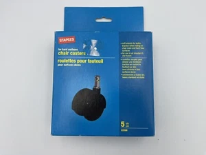 Ruedas para sillas para superficies duras, grapas nuevas en caja - Imagen 1 de 2