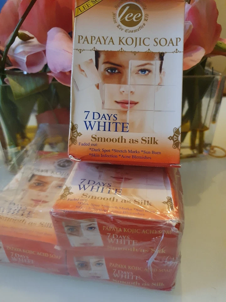 KOJIC PAPAYA Papaya Kojic Acid Soap Organic And Extra Whitening Smooth And Silk 160 g 9 (X 2)