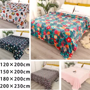 4 Size Large Blanket Throw Plush Cuddly Warm Soft Couch Bed Blanket Rug 150x200 - Picture 1 of 23