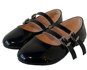 Jessica Simpson Mädchen schwarz Mary Jane Lack Absatz elegante Schuhe glänzend Gr. 11 - Bild 1 von 6