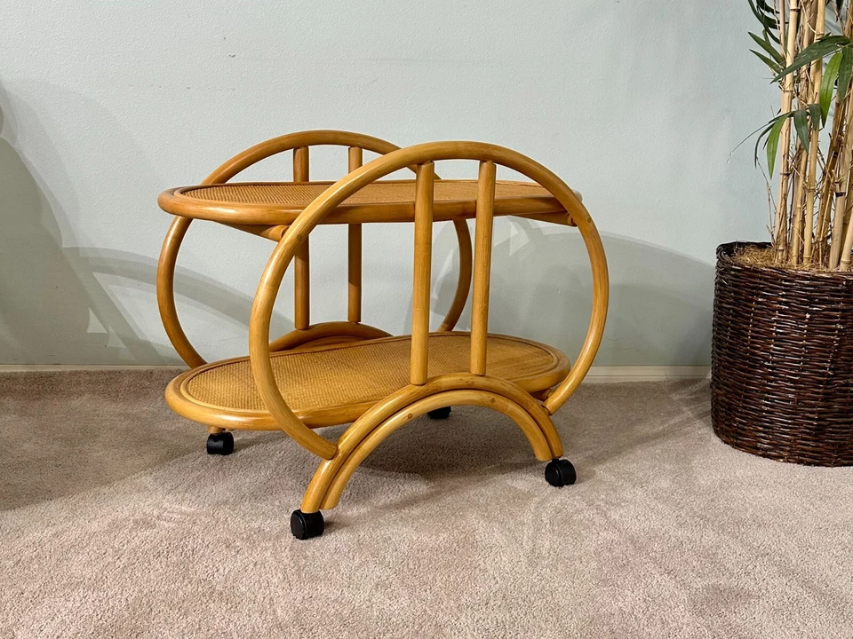 Carro de comedor de ratán (acabado miel) Foto 1 de 1