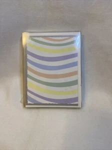 Brand New Package of Pastel Rainbow Swirl Blank Notecards 10 Cards/10 Envelopes - Picture 1 of 4