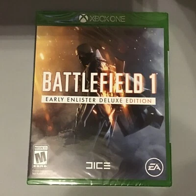 BATTLEFIELD 1 EARLY ENLISTER DELUXE EDITION XBOX ONE FACTORY SEALED!!! - Image 1 of 3
