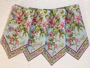 April Cornell Graceful Garden Aqua Collection Cotton Dinner Napkins SET/4 NEW - Picture 1 of 9