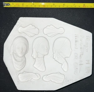 Alfileres y accesorios de retrato Mayco M124 molde de fundición deslizante de cerámica vertido abierto - Imagen 1 de 2