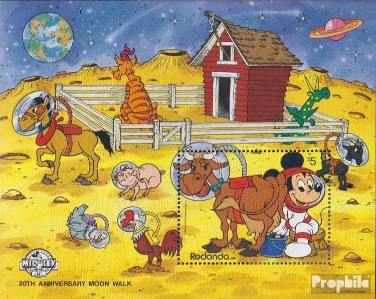 Redonda block55 mint/MNH 1989 Walt-Disney-Figures - Изображение 1 из 1