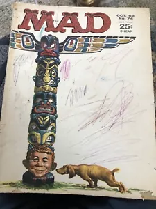 MAD MAGAZINE #74. 1962 - Picture 1 of 5