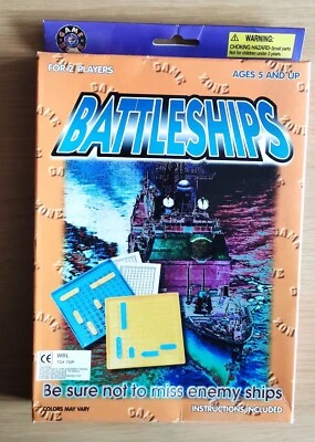 Battleships - Boxed Travel Board Game - Game Zone Kids Cheap Xmas gift  Free p&p - Image 1 of 4