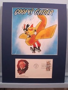 Disney's Goofy's Glider & First Day Cover of Aviation Pioneer Octave Chanute - Picture 1 of 2