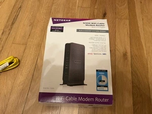 Netgear N300 Wifi Cable Modem Router Model C3000 with box - Bild 1 von 11