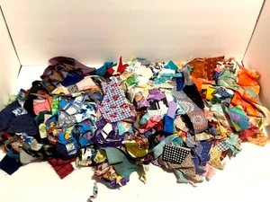 Resti fascio scarti di tessuto vintage misti - il peso del tessuto di cotone è di 3 libbre 8 once - Foto 1 di 8