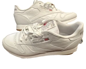 Zapatillas deportivas Reebok clásicas de cuero blancas para mujer talla 7,5 - Imagen 1 de 6