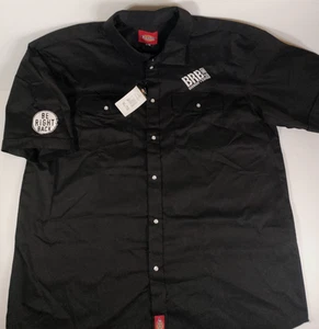 New BRB Brewery Canada Dickies Pearl Snap Button Men's Work Shirt Size XL - Picture 1 of 22